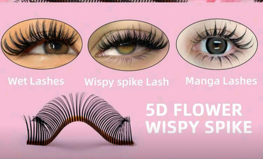 Wet Lash / 5D flower/ Spike